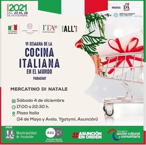Mercado navideño este sábado en la plaza Italia de Asunción - .::Agencia IP::.