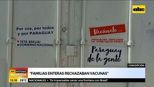 Bajo porcentaje de vacunación en Concepción - ABC Noticias - ABC Color