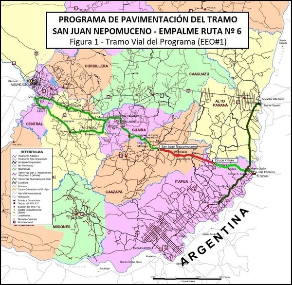 Inician pavimentación de ruta que conectará Alto Paraná con Caazapá - Noticde.com