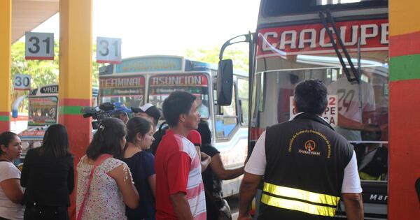 Operativo Caacupé: Dinatran libera horario de buses desde el domingo