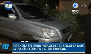 Recuperan vehículos robados tras detención de supuesto "robacoches" | Telefuturo