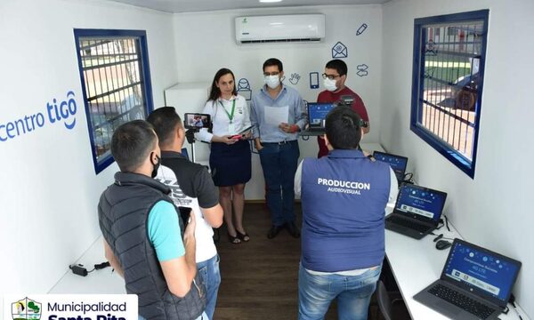 Entregan equipos para Telecentro en Santa Rita