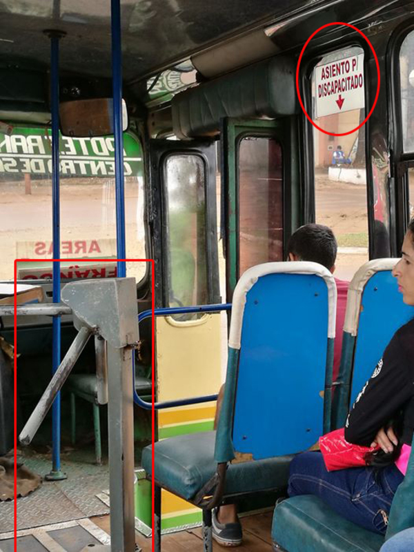 Empresa de transporte se burla de los discapacitados - Noticde.com