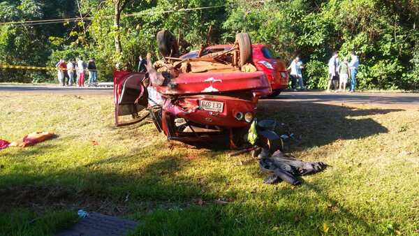 Mortal accidente sobre la supercarretera en Hernandarias - Noticde.com