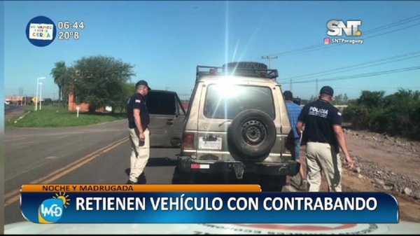 Retienen vehículo con contrabando - SNT