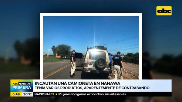 Incautan camioneta en Nanawa con productos de presunto contrabando - ABC Noticias - ABC Color