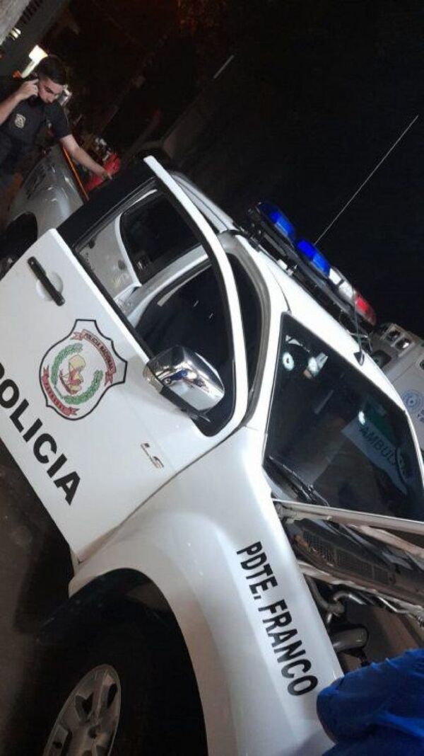 Motoasaltantes disparan contra una patrullera en Presidente Franco