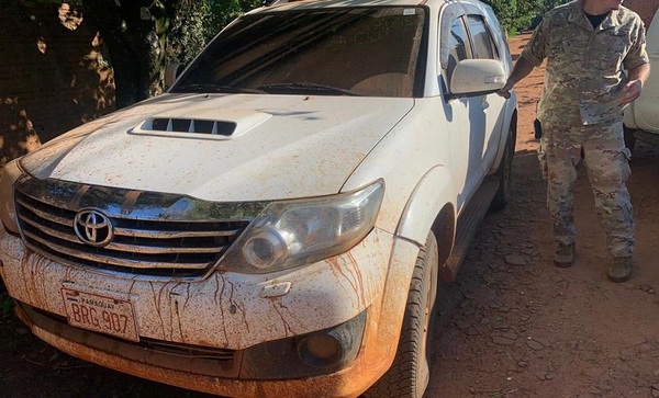 Abandonan vehículo narco en Zanja Pytá, Amambay
