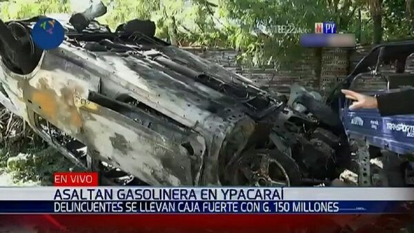 Delincuentes asaltan gasolinera y se llevan G. 150 millones en Ypacaraí