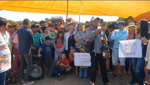 Pobladores de Paso Mbutu cerraron ruta por mejor obra asfáltica