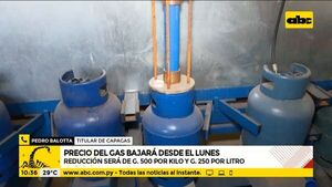 Precio del gas bajará desde el lunes y podría darse otra disminución este mes - A la gran 730 - ABC Color