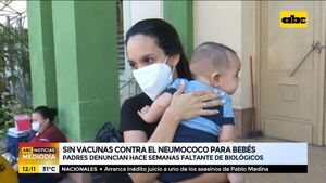 Padres denuncian que no hay vacunas contra el neumococo para bebés - ABC Noticias - ABC Color