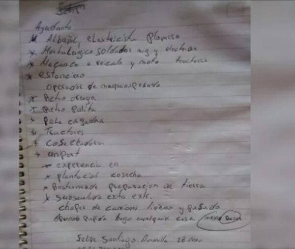 Curriculum a mano: autodidacta padre busca trabajo y se volvió viral - Nacionales - ABC Color