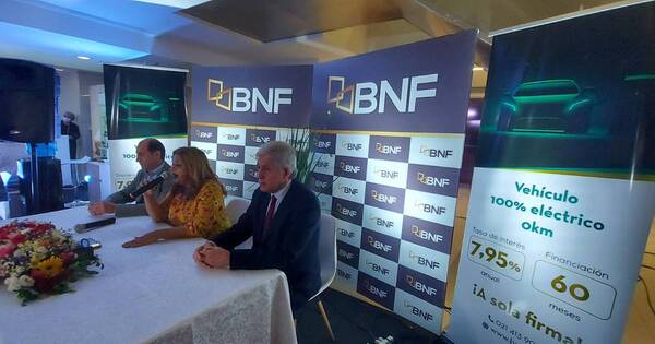 La Nación / BNF lanzó el primer financiamiento del país para adquirir vehículos 100% eléctricos