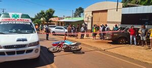 Motociclista muere al chocar contra dos vehículos en Santa Fe del Paraná  - ABC en el Este - ABC Color
