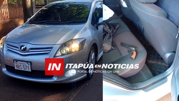 UN BORRACHO AL VOLANTE “ARMADO” CON UNA PISTOLA DE JUGUETE, PROTAGONIZÓ PERSECUCIÓN. - Itapúa Noticias