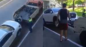 Diario HOY | Una más de Lazaga: exjugador agredió a agente de la PMT tras colocar cepo a su vehículo