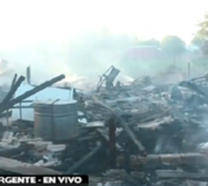 Nueve familias perdieron todo tras incendio en Tablada Nueva - Paraguay.com