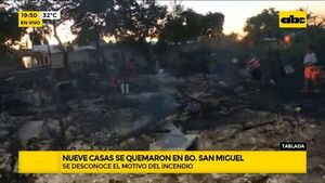 Asunción: Incendio consumió nueve viviendas - ABC Noticias - ABC Color