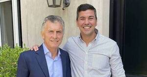 La Nación / Santiago Peña abordó coyuntura regional con Mauricio Macri y Patricia Bullrich