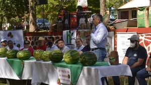 Juego sandía je’u fue el atractivo de feria en Misiones