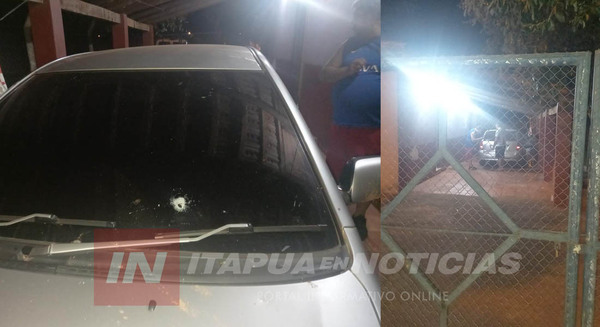 DISPARARON CONTRA AUTOMÓVIL ESTACIONADO EN CHAIPÉ. - Itapúa Noticias