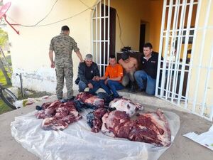 Detienen a cuatro supuestos abigeos en colonia de Caaguazú - Nacionales - ABC Color