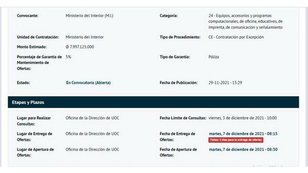 Interior llama a las apuradas a una licitación para renovar Sistema 911