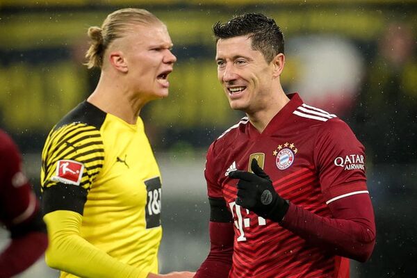Lewandowski le gana el duelo a Haaland en Alemania - Fútbol - ABC Color