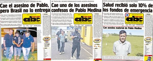 Cruce de llamadas tumbó a los tres asesinos del periodista Pablo Medina - Nacionales - ABC Color