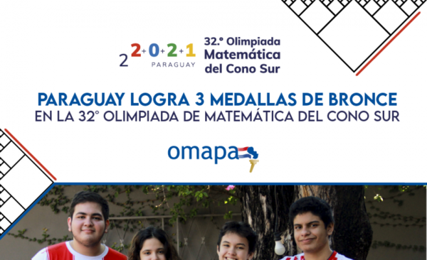 Diario HOY | Paraguay logra tres medallas de bronce en la 32º Olimpiada Matemática del Cono Sur
