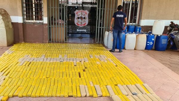 Incautan casi 600 kilos de marihuana en Zanja Pytá