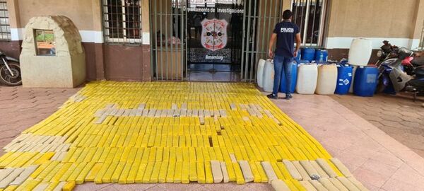 Incautan casi 600 kilos de marihuana en Zanja Pytá