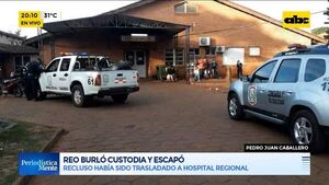 Recluso se fugó de Hospital Regional de PJC - ABC Noticias - ABC Color
