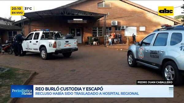 Recluso se fugó de Hospital Regional de PJC - ABC Noticias - ABC Color