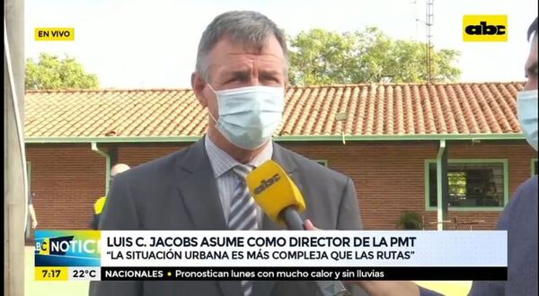 Christ Jacobs asume como director de PMT y promete “alternativas” para mejorar tránsito en Asunción - Nacionales - ABC Color