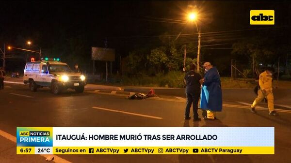 Un hombre murió tras ser arrollado en Itauguá - ABC Noticias - ABC Color