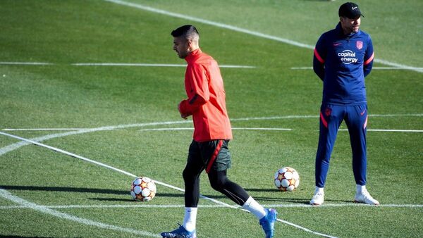 Atlético tiene dos bajas para el duelo de Champions