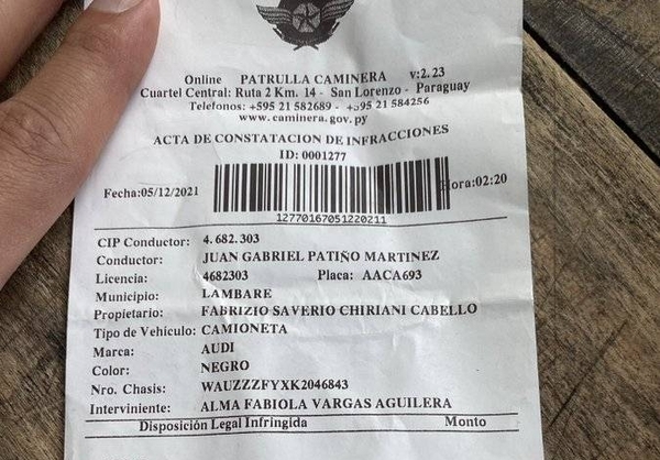 Diario HOY | Juan Patiño aclara: La multa de la Caminera fue por falta de habilitación
