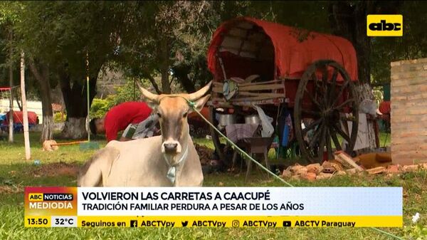 Volvieron las carretas a Caacupé - ABC Noticias - ABC Color