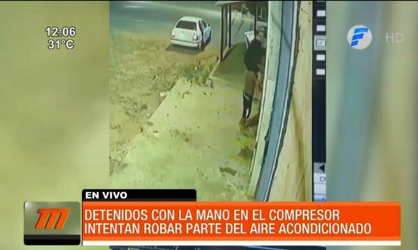 Así roban compresor de acondicionador de aire | Telefuturo