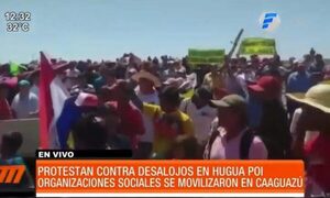 Protestan contra ola de desalojos en Hugua Po’i | Telefuturo