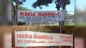 Escrachó con pasacalles a doña por "robamaridos" y luego le pidió perdón con otro