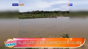 Hallan cuerpo de niño desaparecido en el río Aguaray Guazú