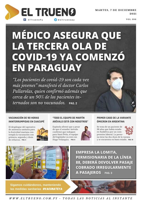 E-paper 7 de diciembre 2021 - El Trueno