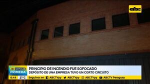 Sofocan principio de incendio en un depósito - ABC Noticias - ABC Color