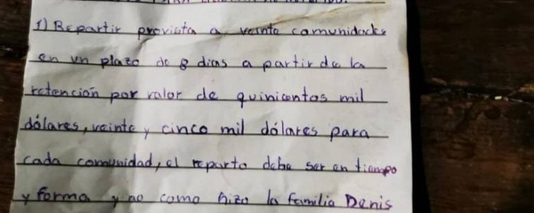 Diario HOY | “Reparto en tiempo y forma, no como la familia Denis”, dice panfleto del EPP