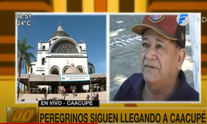 Peregrinos siguen llegando a Caacupé: ''Mi señora se curó del Covid gracias a la Virgen'' | Telefuturo