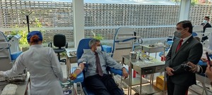 Mario Abdo inauguró el Centro de Produccción de Sangre del IPS - El Trueno