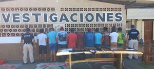 Aprehensión de 10 personas durante 4 allanamientos